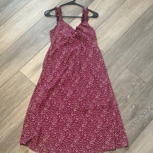 Sienna Sky Purple and White Midi Dress
